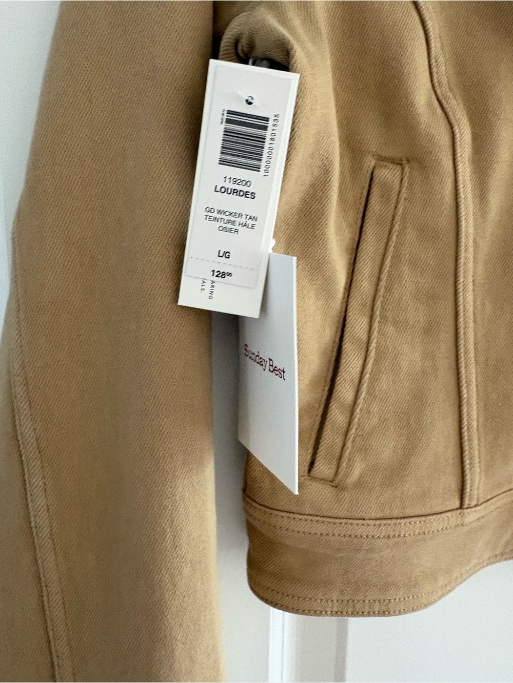 Sunday Best Lourdes Tan Jacket - Large